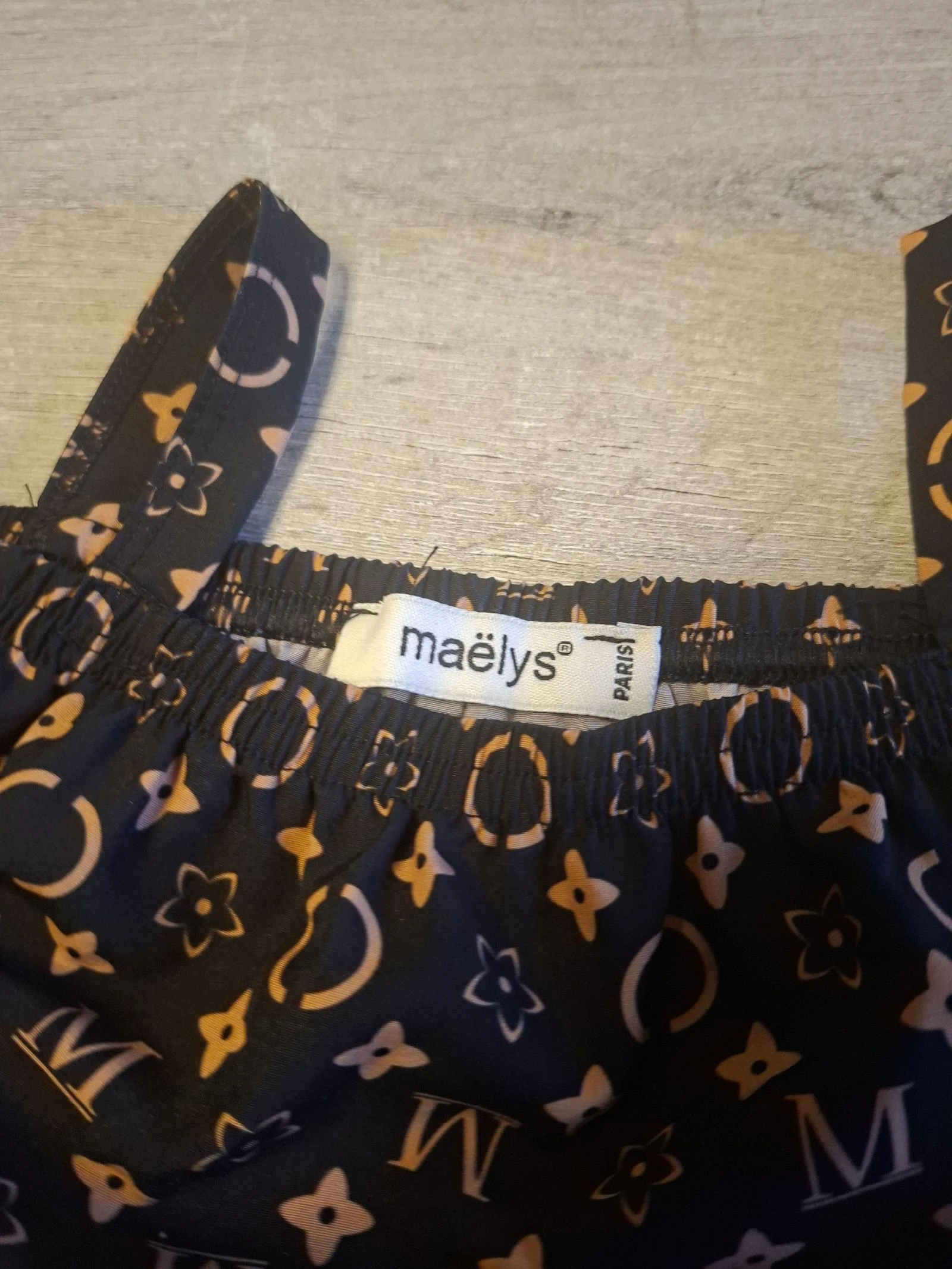 🌷F3-56🌷Conjunto menina Maëlys Paris – 2 peças (Crop top + Calça) – Tamanho 4 anos | Chique & tendência🌷 – photo 4